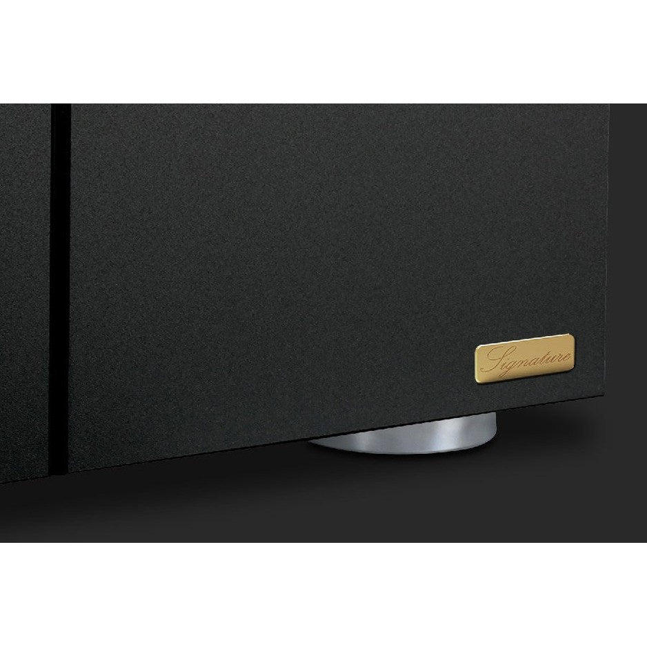 Audia Flight Strumento no.4 Signature gold plaque detail and foot