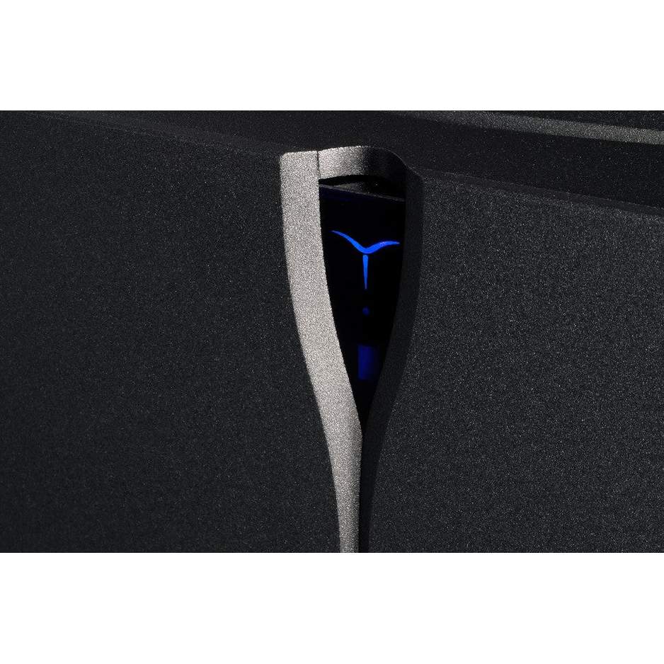 Audia Flight Strumento no.4 mk2 blue LED logo detail on black finish