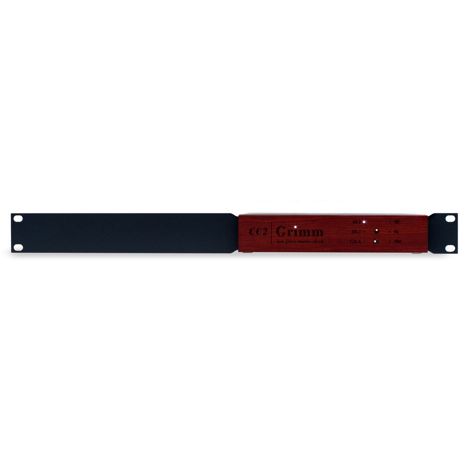 Grimm Audio CC2 Master Clock rack-mounted full view
