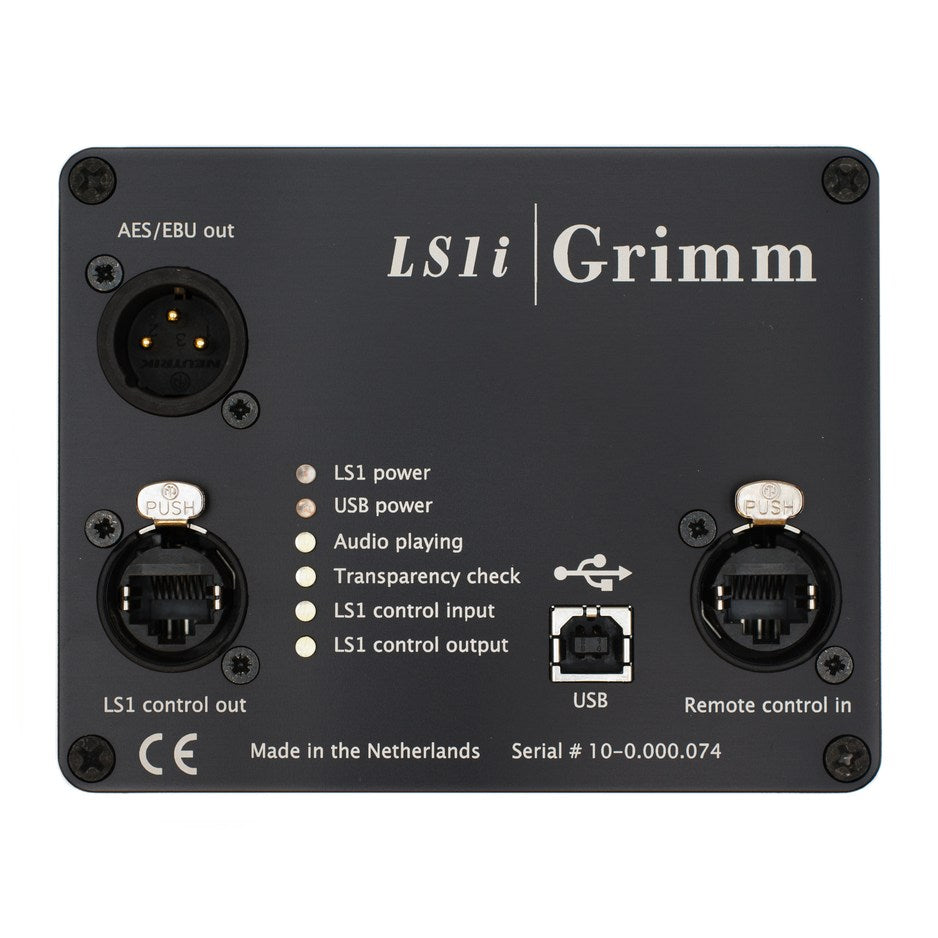 Grimm Audio LS1r Controller interface display