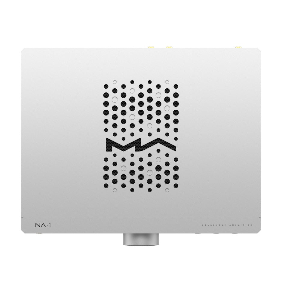 Matrix Audio NA-1 top view with MA logo ventilation pattern
