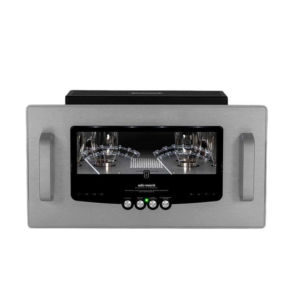 Audio Research Reference 160S Stereo Power Amplifier silver front