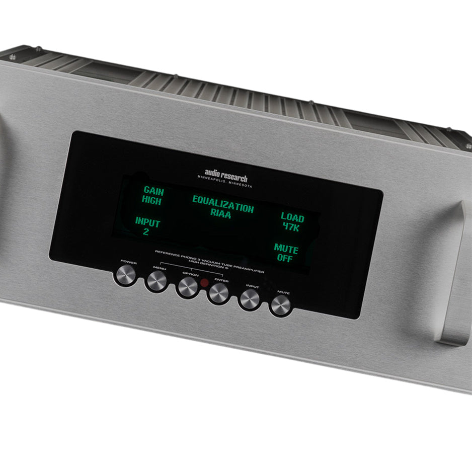 Audio Research Reference Phono 3SE Phono Stage silver front close