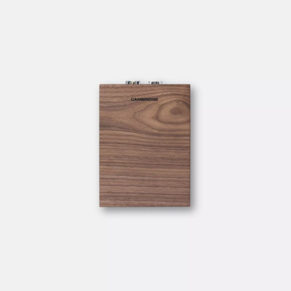 Cambridge Audio L/R S Compact active stereo speakers walnut top