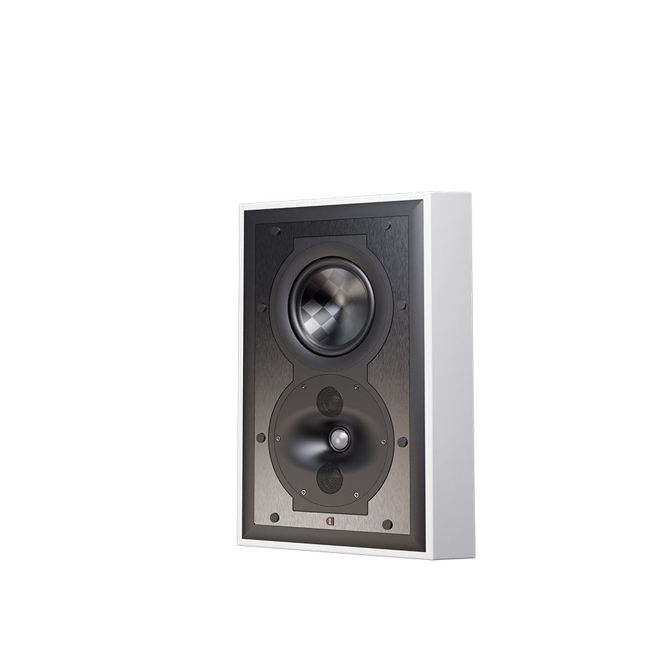 Perlisten S/RSi On Wall Speaker Frame with speaker angled view