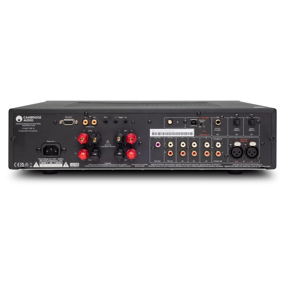 Cambridge Audio CXA81 Mk II Integrated Stereo Amplifier rear
