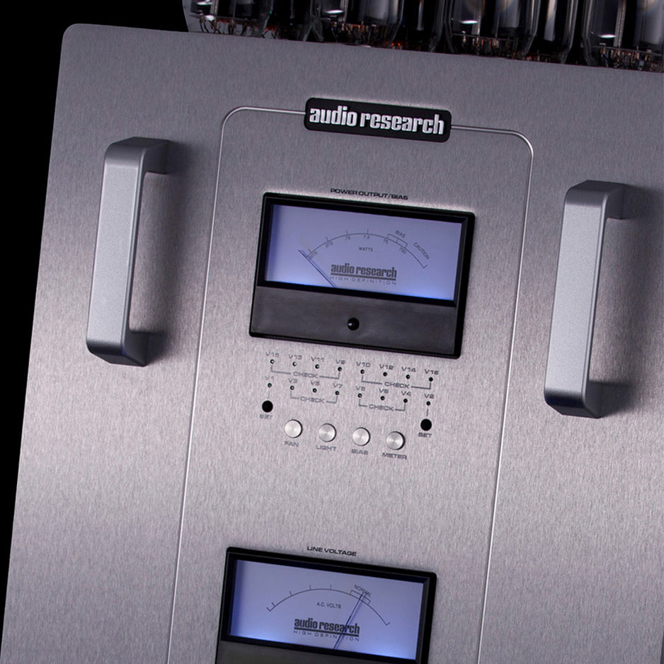 Audio Research Reference 750SEL Monoblock Power Amplifier silver front close