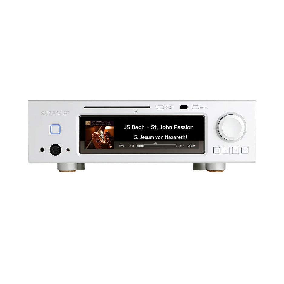 Aurender A30 Server | Streamer | MQA DAC | CD Ripper silver front