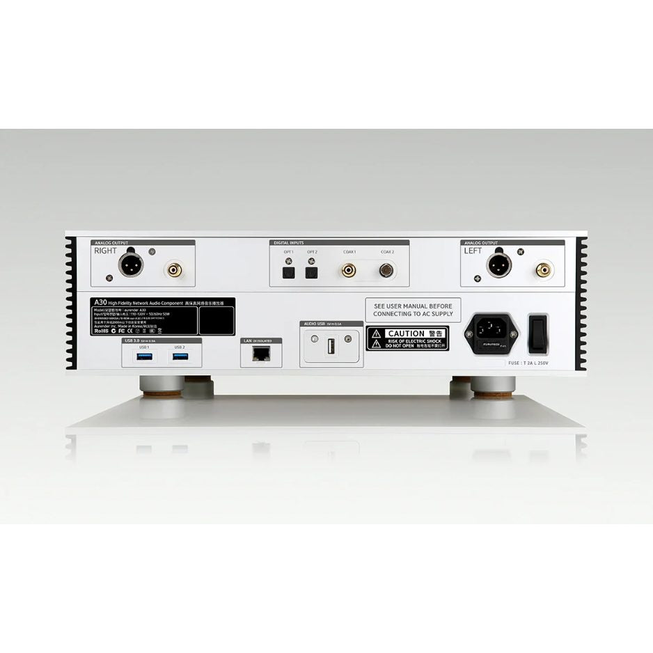 Aurender A30 Server | Streamer | MQA DAC | CD Ripper silver back