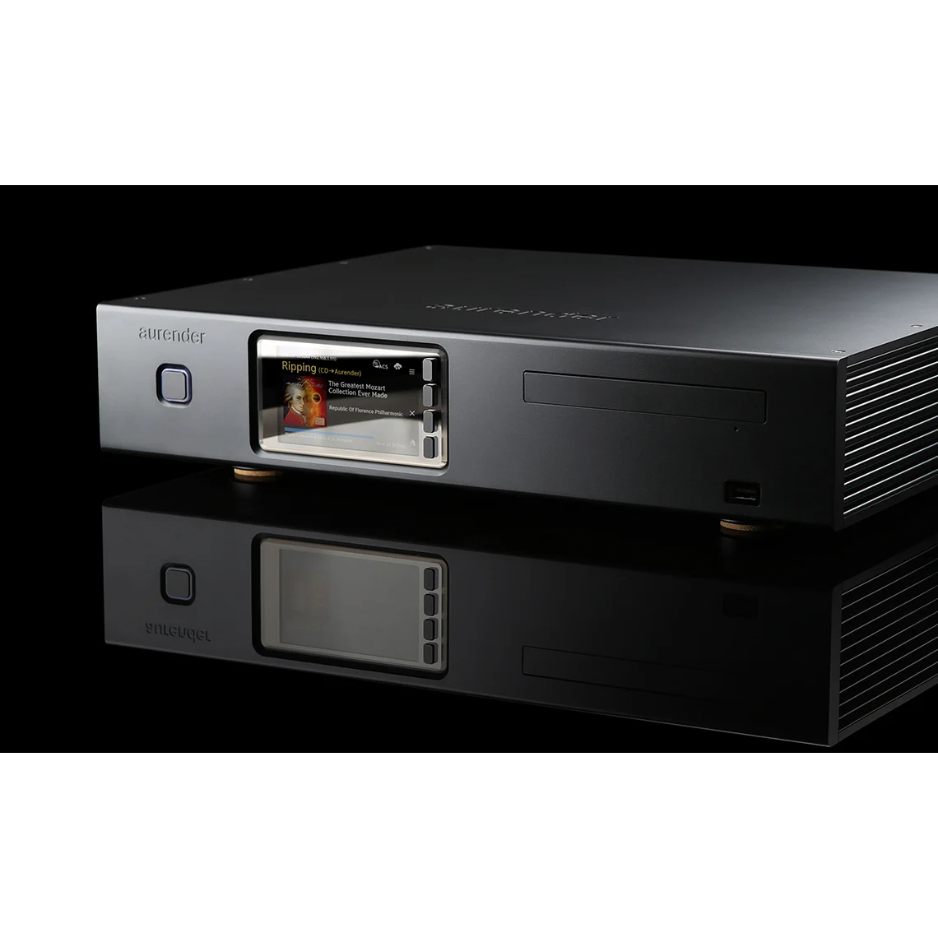 Aurender ACS10 CD Ripper | Music Server | Streamerblack angled