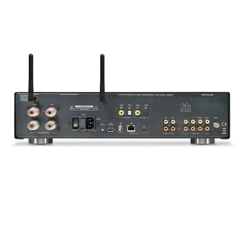 AVM AS 30.3 Integrated Amplifier black back