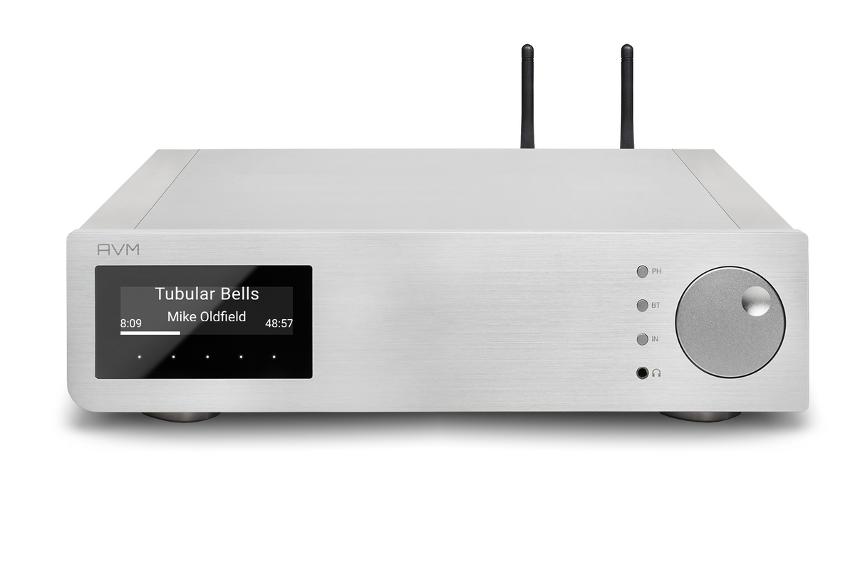 AVM AS2.3 Integrated Amplifier Front View Top Silver