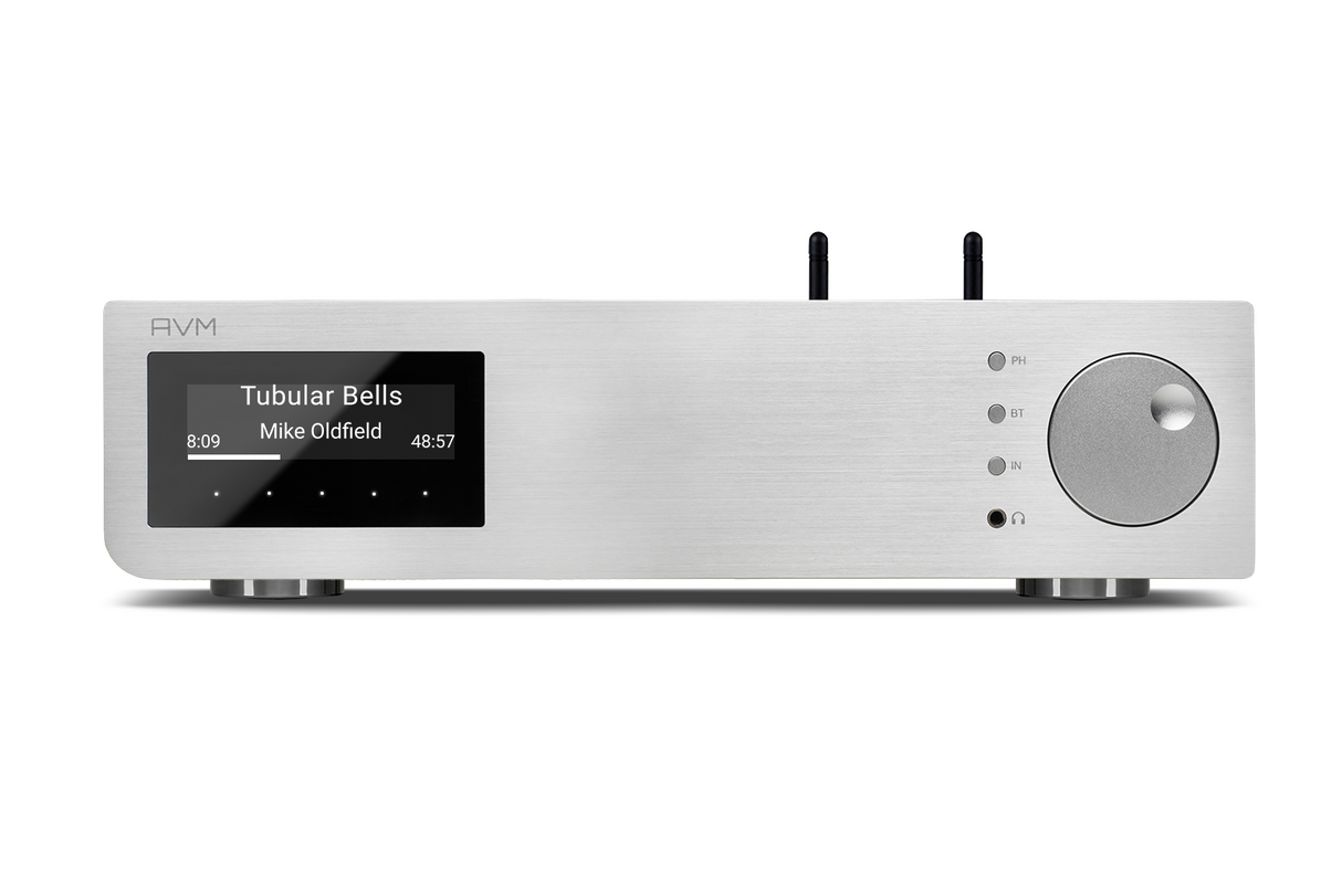 AVM AS2.3 Integrated Amplifier Front View Silver