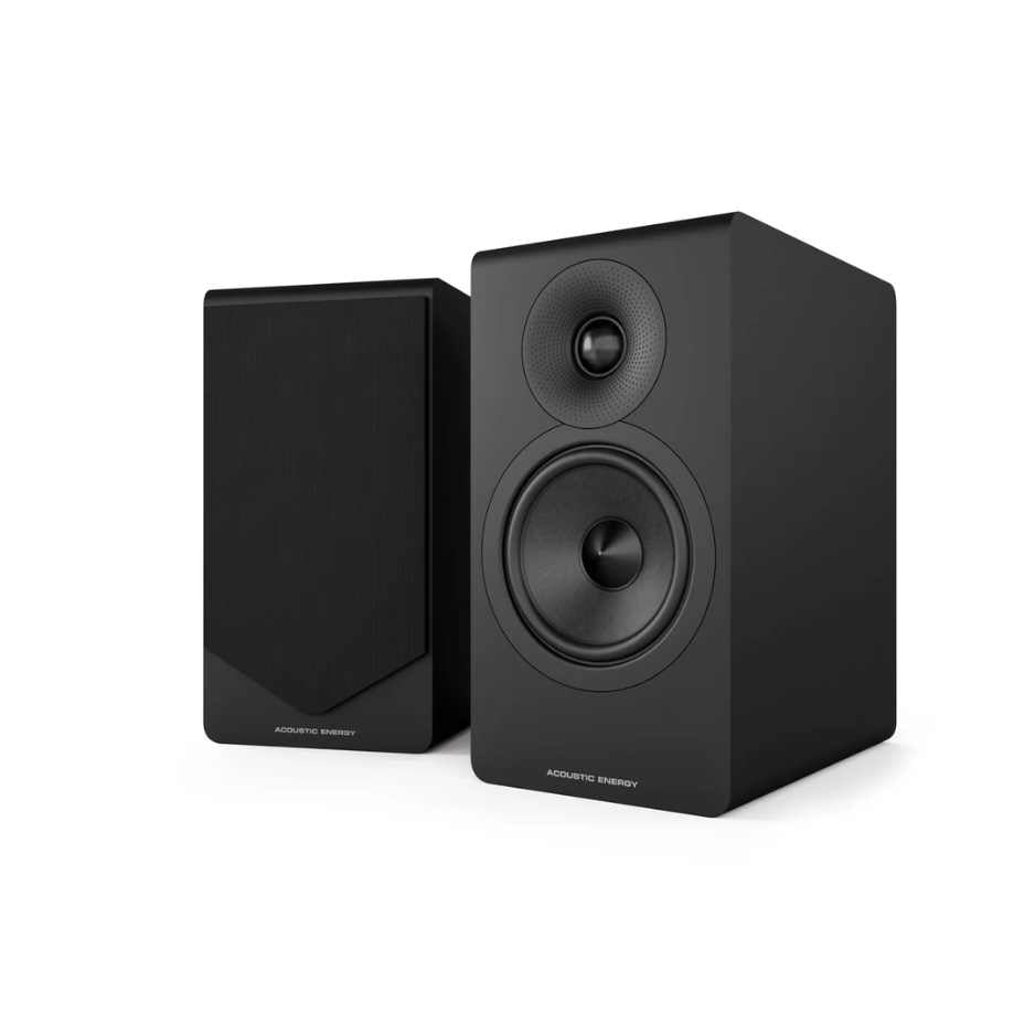 Acoustic Energy AE300² Matte Black Bookshelf Speakers