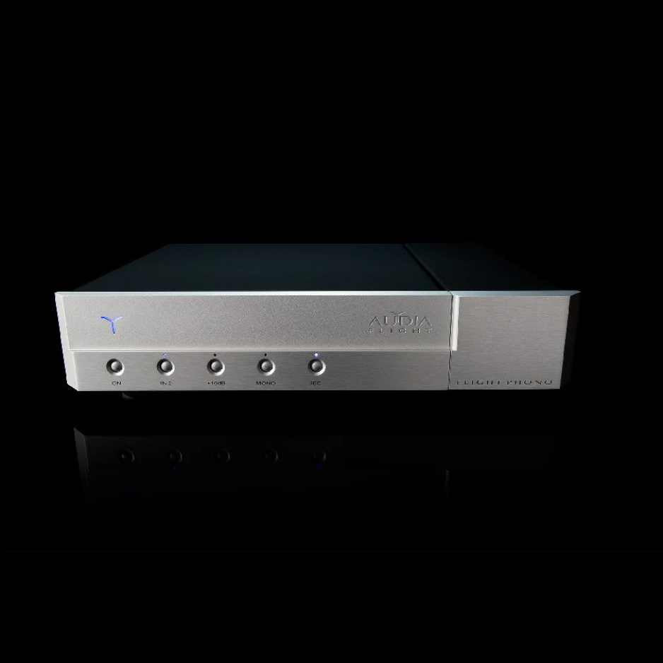 Audia Flight FL Phono front view silver