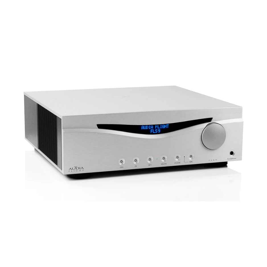 Audia Flight FLS9 Fully Balanced Integrated Amplifier Silver Diagonal