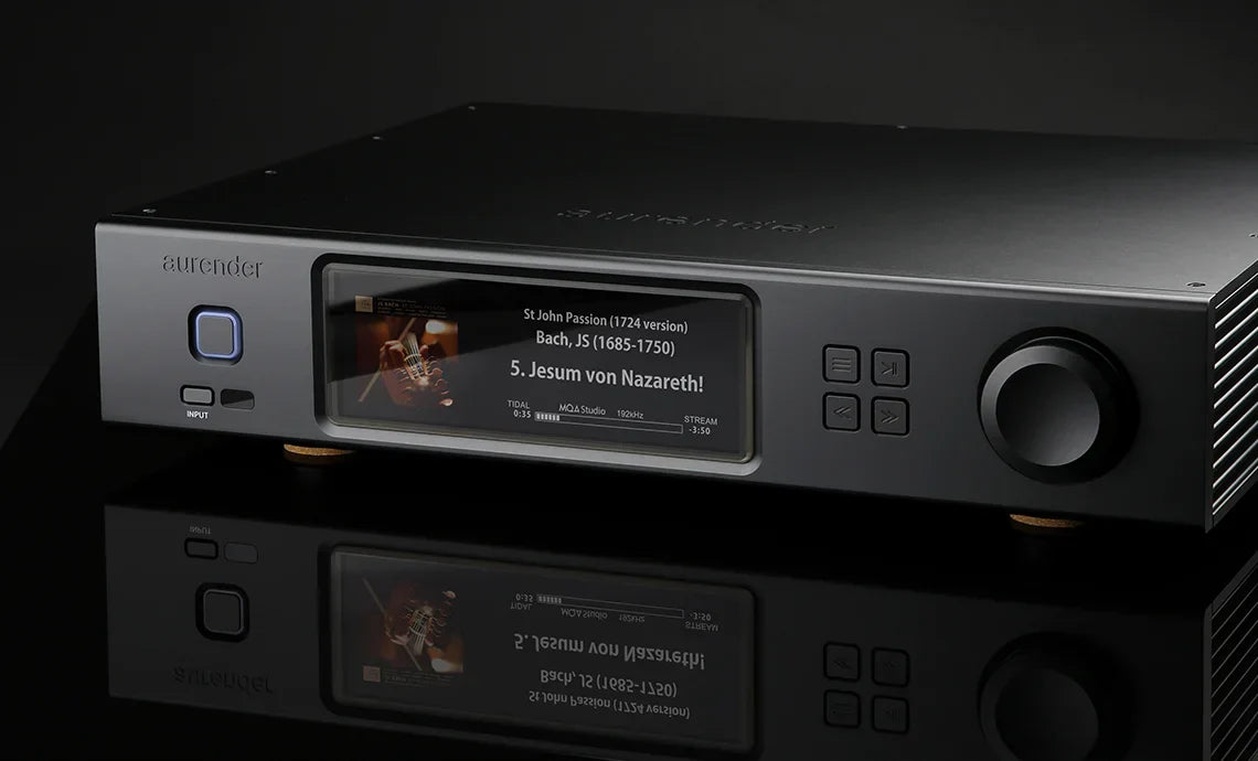 Aurender A15 Music Streamer Music Server DAC Black LIfestyle Image