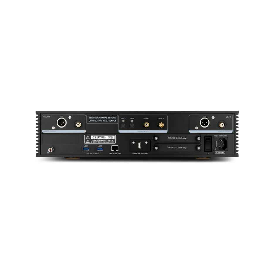 Aurender A20 Music Steamer Server DAC Black rear view