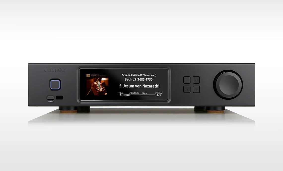 Aurender A15 Music Streamer Music Server DAC black front view