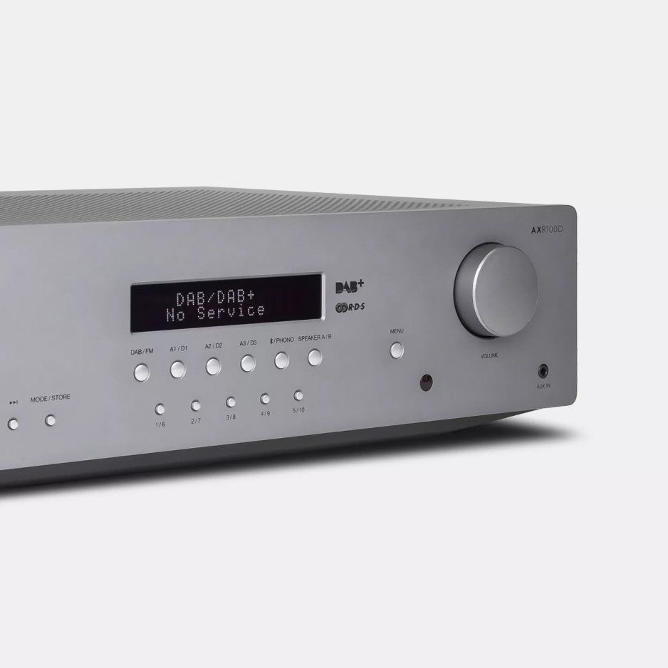 Cambridge Audio AXR100 FM/AM Stereo Receiver front details