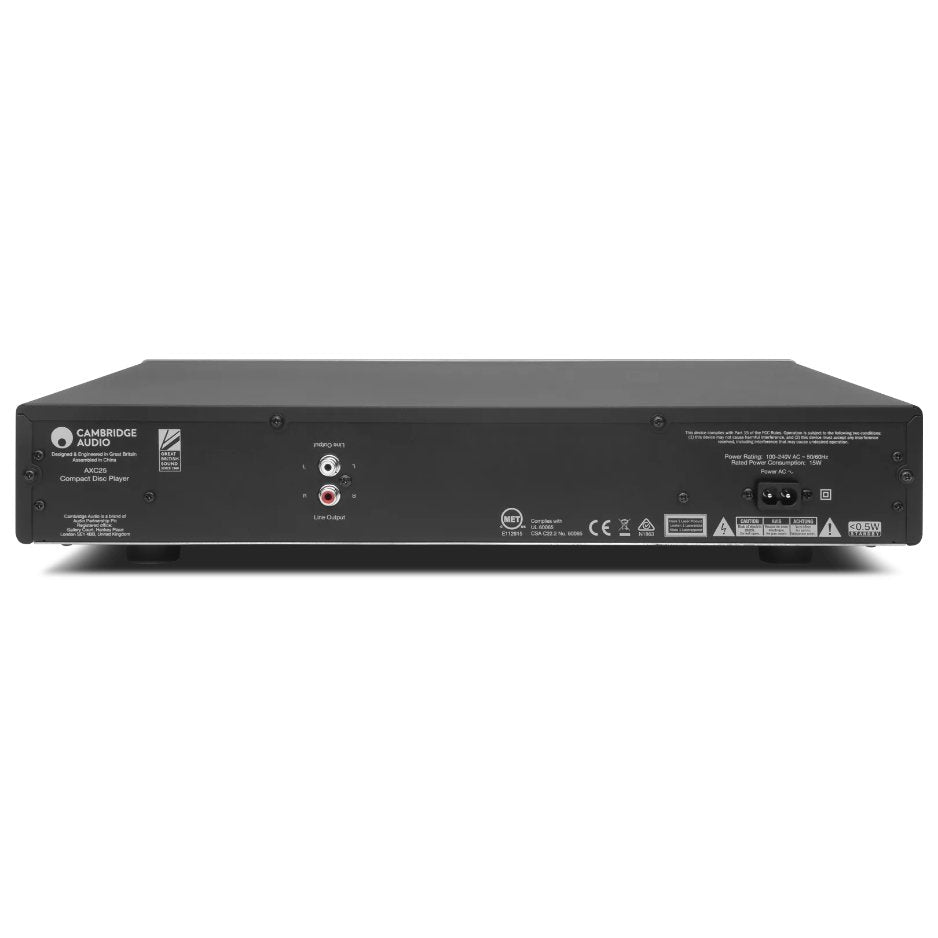 Cambridge Audio AXC25 CD Player rear