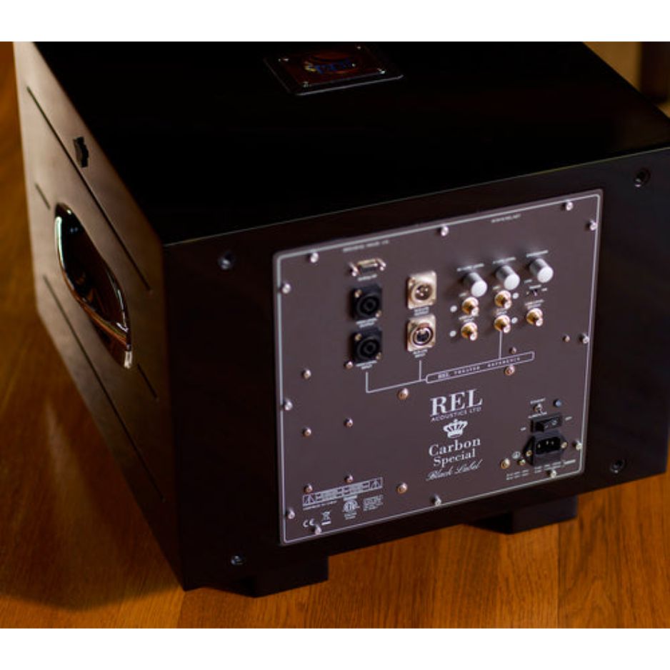 REL Carbon Special Black Label Subwoofer back