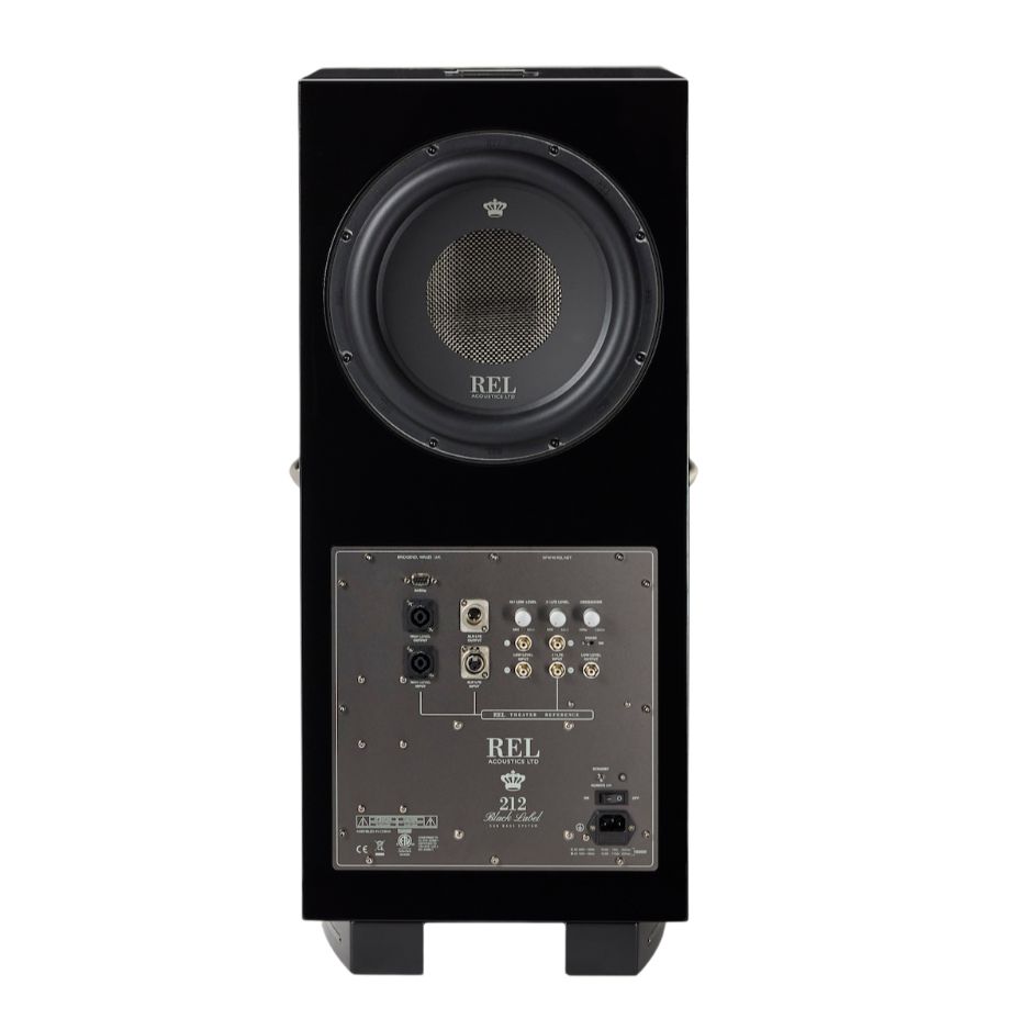 REL 212 Black Label Subwoofer rear