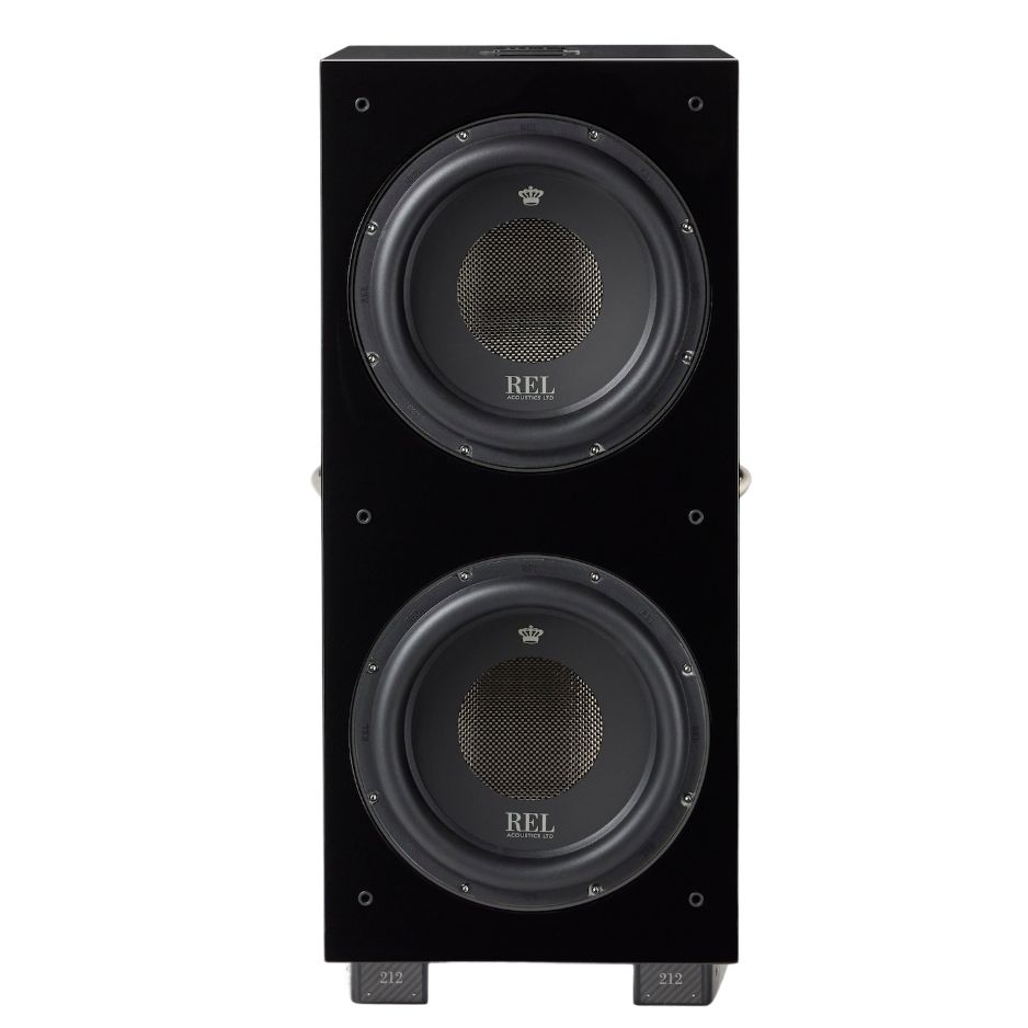 REL 212 Black Label Subwoofer front