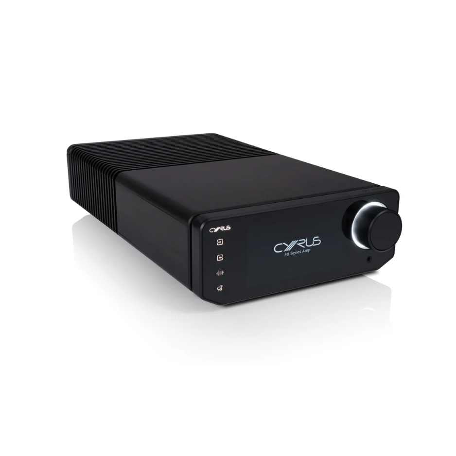 Cyrus Amp 40 Integrated Amplifier Diagonal Front View