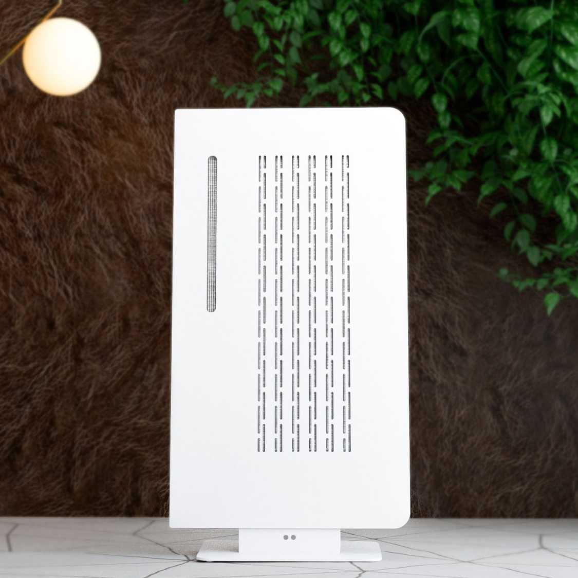 Diptyque DP85 Isodynamic Floorstanding Speakers - Lifestyle Front White Solo