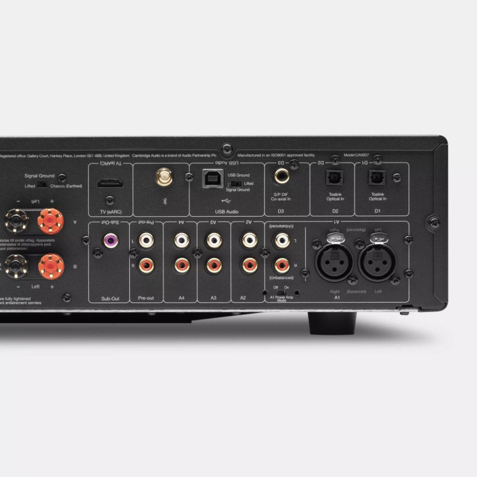 Cambridge Audio EXA100 Integrated Stereo Amplifier rear details