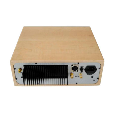 Geshelli Labs Z-Blok Mono Amplifier  Curly Maple/Silver Rear View