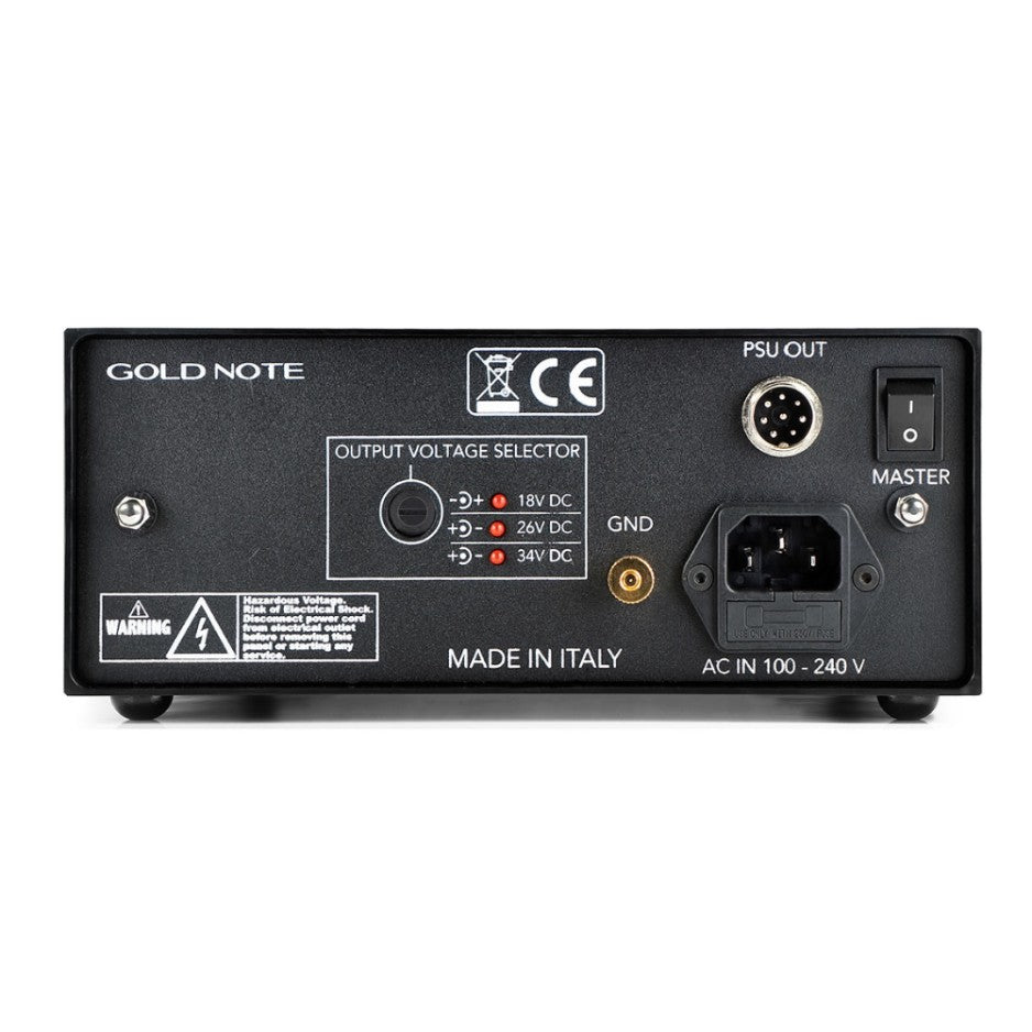 Gold Note PST-10 Turntable Power Supply black back view