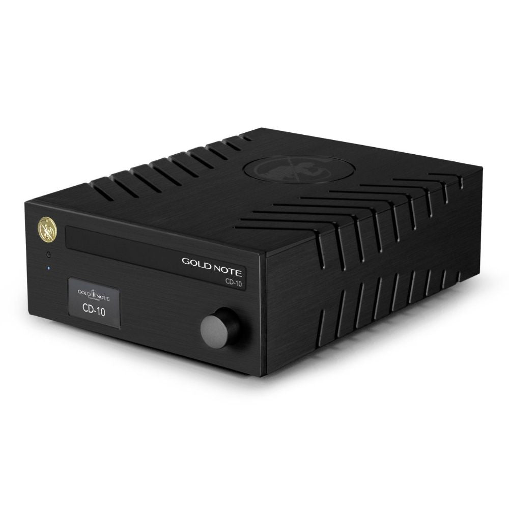 Gold Note CD-10 CD Player black side view top