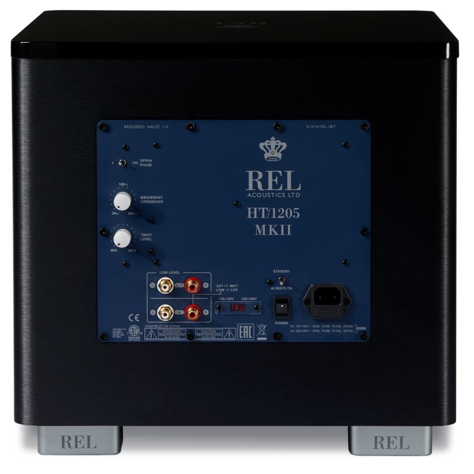 REL HT/1205 MKII Subwoofer black back