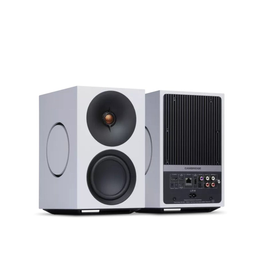 Cambridge Audio L/R M Versatile active stereo streaming speakers white