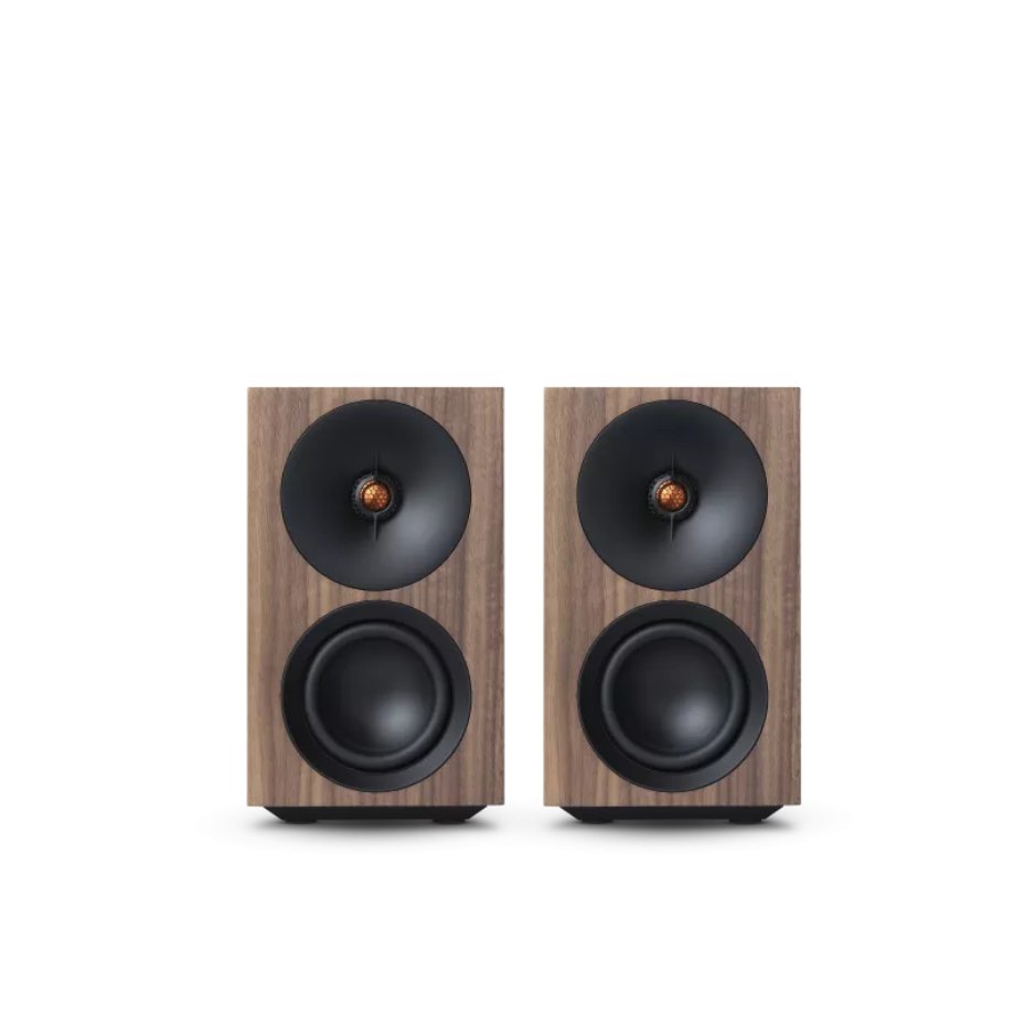 Cambridge Audio L/R S Compact active stereo speakers walnut front pair