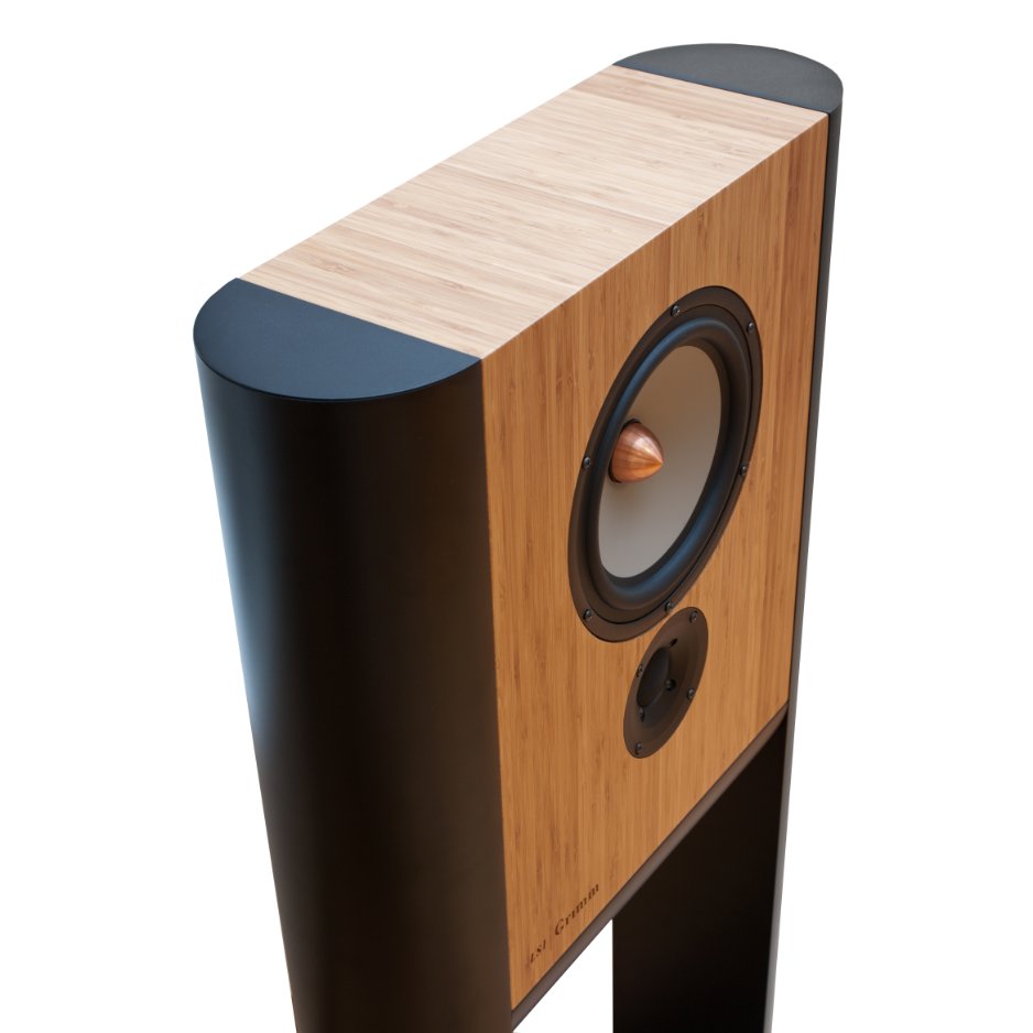 Grimm Audio LS1v2 Loudspeaker caramel angled