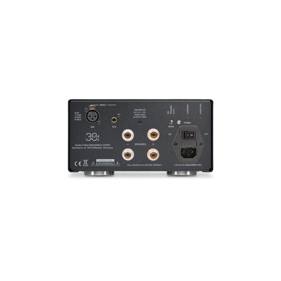 AVM MA 30.3 Mono Power Amplifiers black back