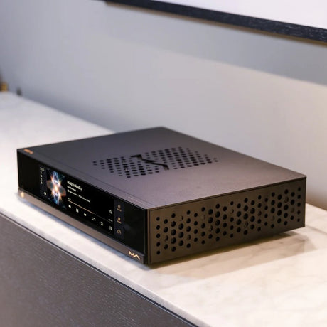 Matrix Audio MD-1P Integrated Amplifier Music Streamer in room