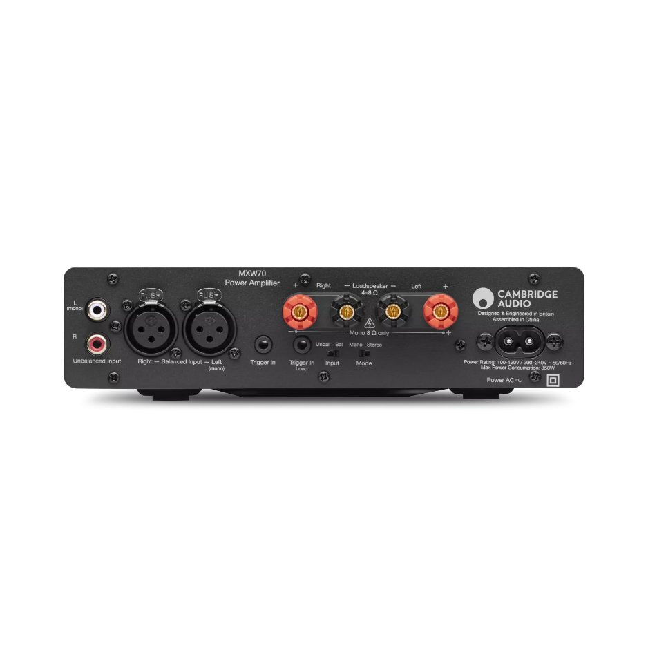 Cambridge Audio MXW70 Compact Power Amplifier rear