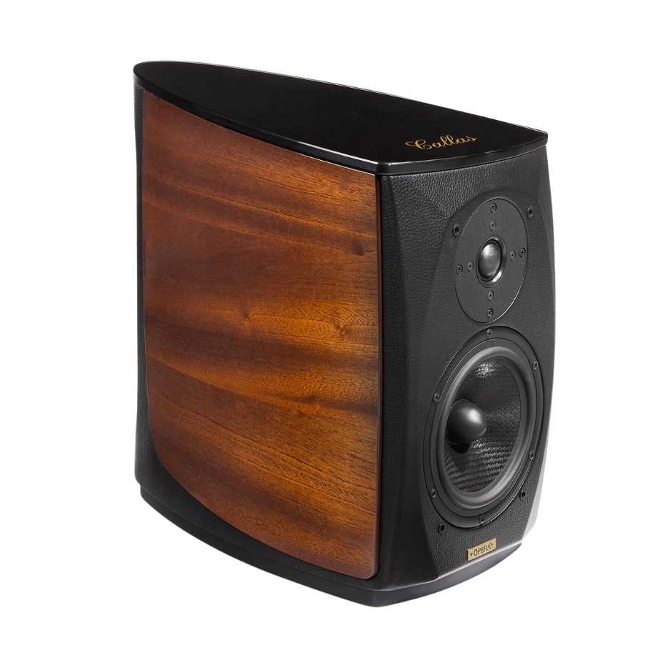 Opera Callas Bookshelf Speakers Mahogany Diagonal view
