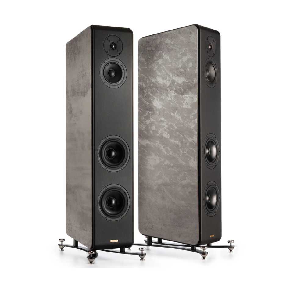 Opera Quinta V2 Floorstanding Speakers in Concrete Gray
