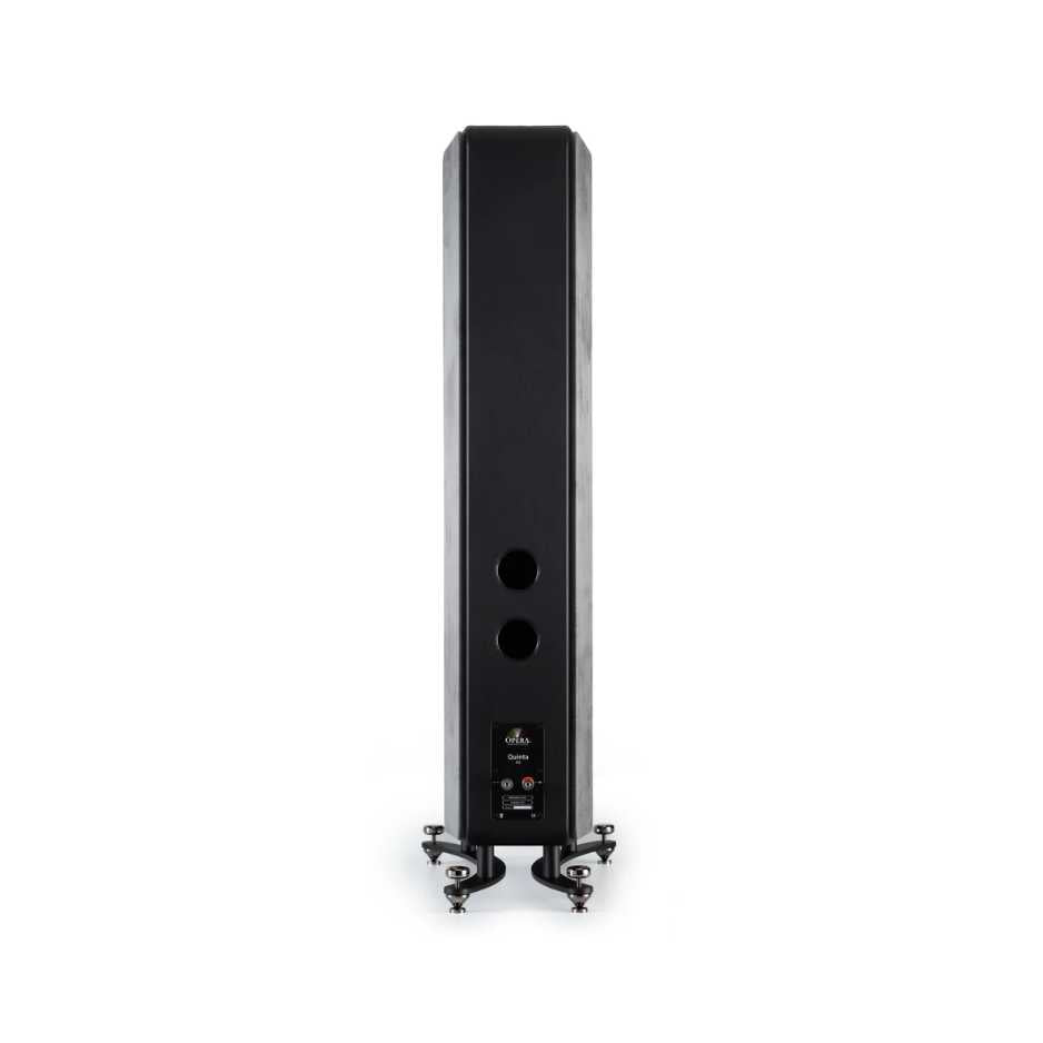 Opera Quinta V2 Floorstanding Speakers in Concrete Gray Rear single speaker