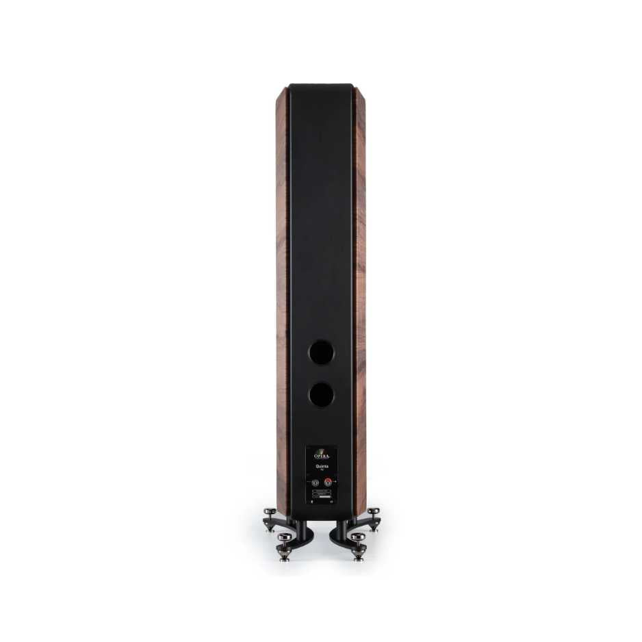 Opera Quinta V2 Floorstanding Speakers in Rosewood Rear view single speaker
