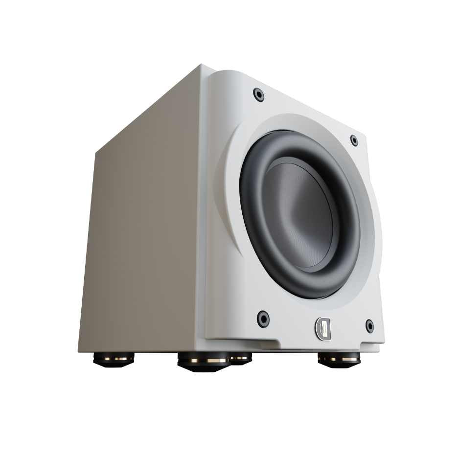 Perlisten D15s Subwoofer White diagonal view