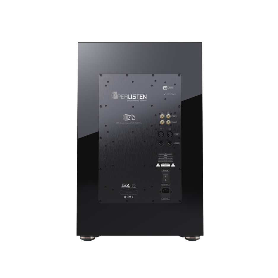 Perlisten D212s Subwoofer Black Rear View