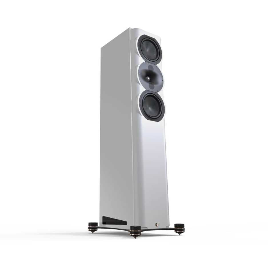 Perlisten R5t white diagonal view