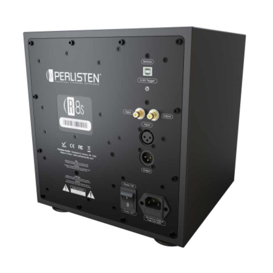 Perlisten R8s Subwoofer Diagonal Rear View