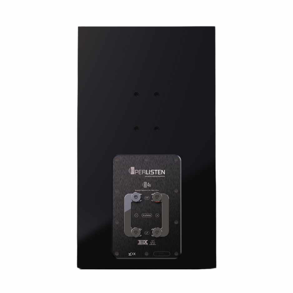 Perlisten S4B Bookeshelf Speaker High Gloss Black Rear